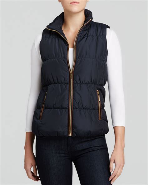 michael kors womens vests|Michael Kors quilted puffer vest.